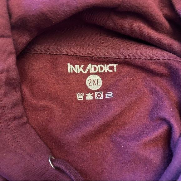 Ink Addict Pullover Hoodie/2XLarge - Picture 6 of 8